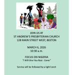 WORLD DAY OF PRAYER 2026 - NIGERIA