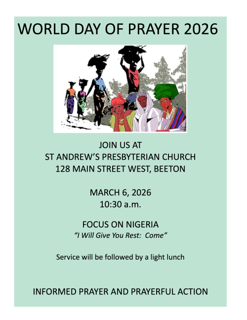 WORLD DAY OF PRAYER 2026 - NIGERIA